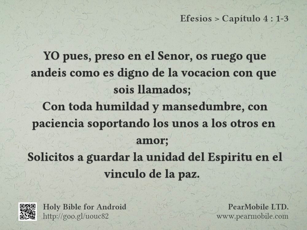 Efesios, Capítulo 4:1-3